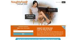 Desktop Screenshot of naughtyfootfetishchat.com